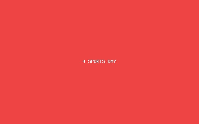 Sports Day