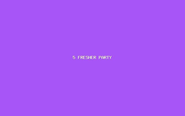 Fresher Party