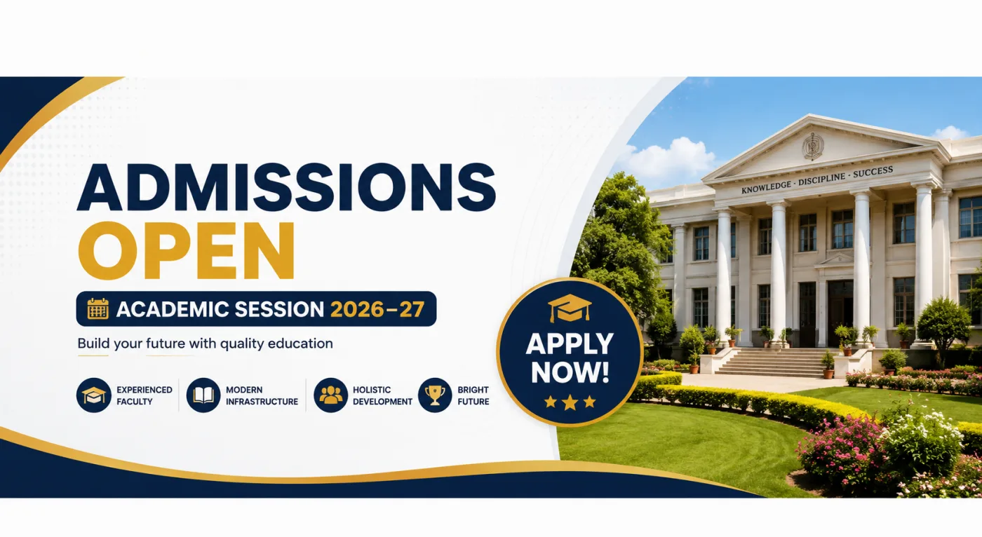 Admissions Open for Academic Session 2026–27